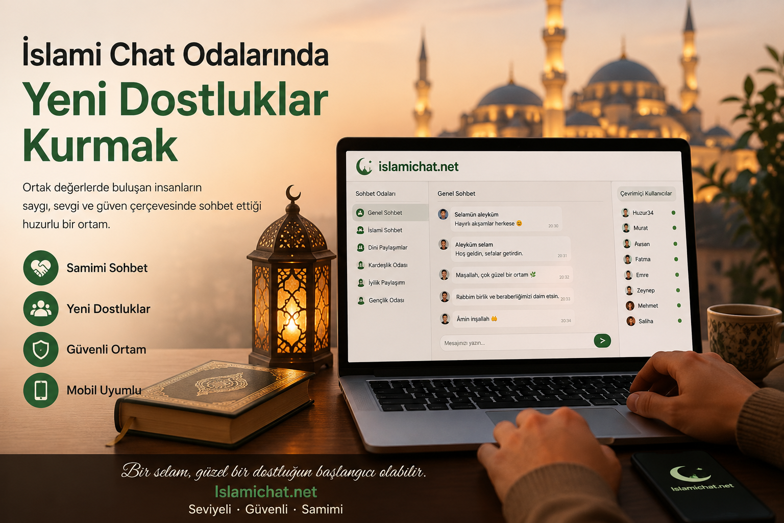 İslami Chat Odalarında Kurulan Dostluklar
